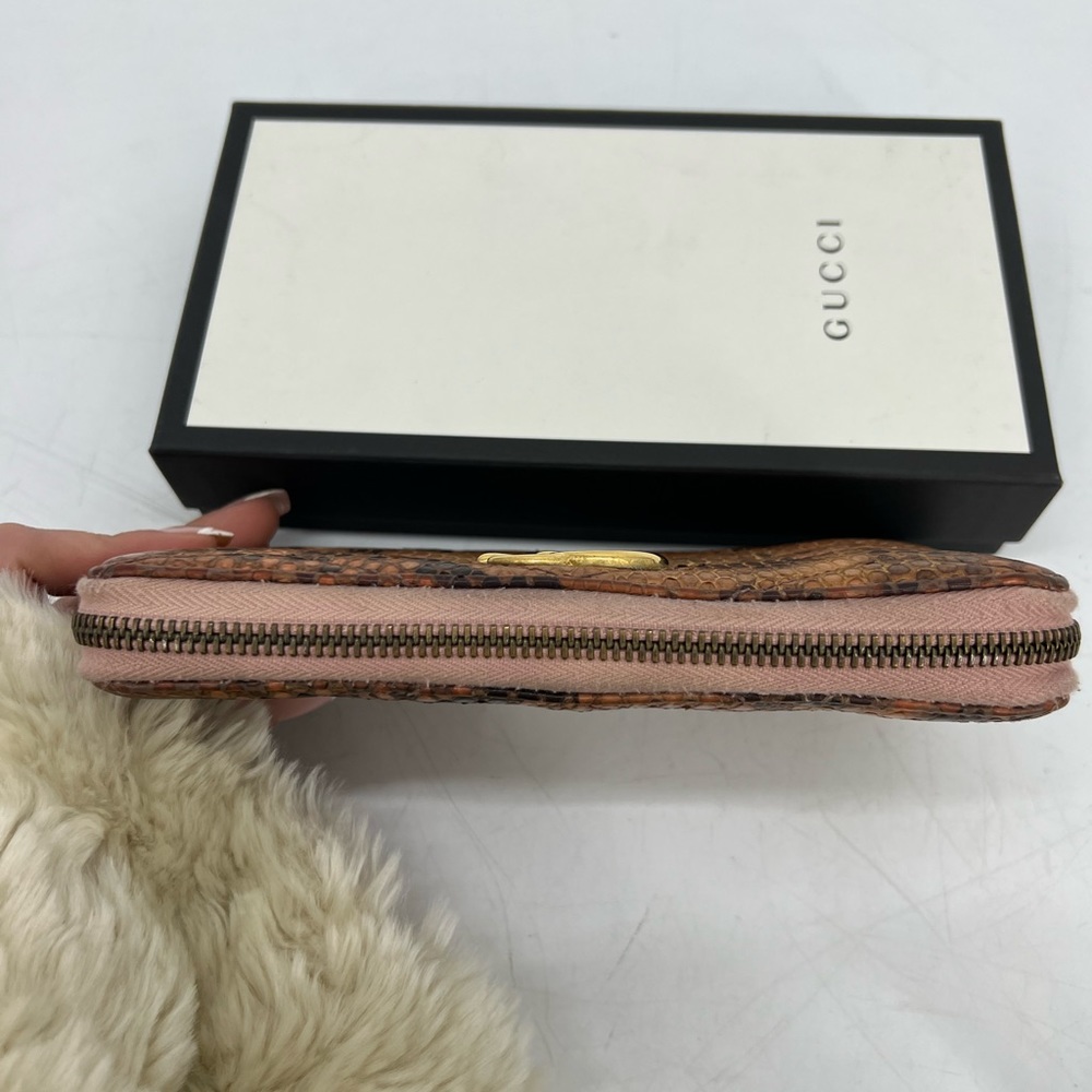 Gucci Marmont Python Wallet - image 8